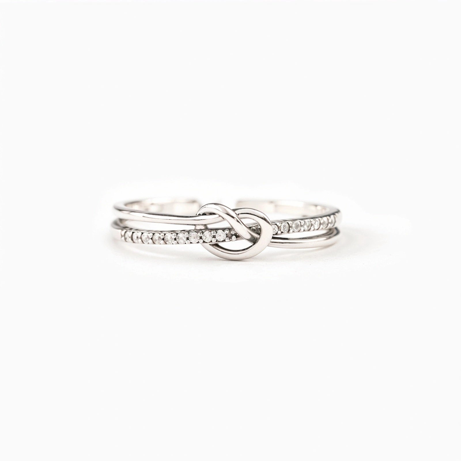 Madre e Figlia™ - Anello d’argento Unite per Sempre - VerdeChiaro