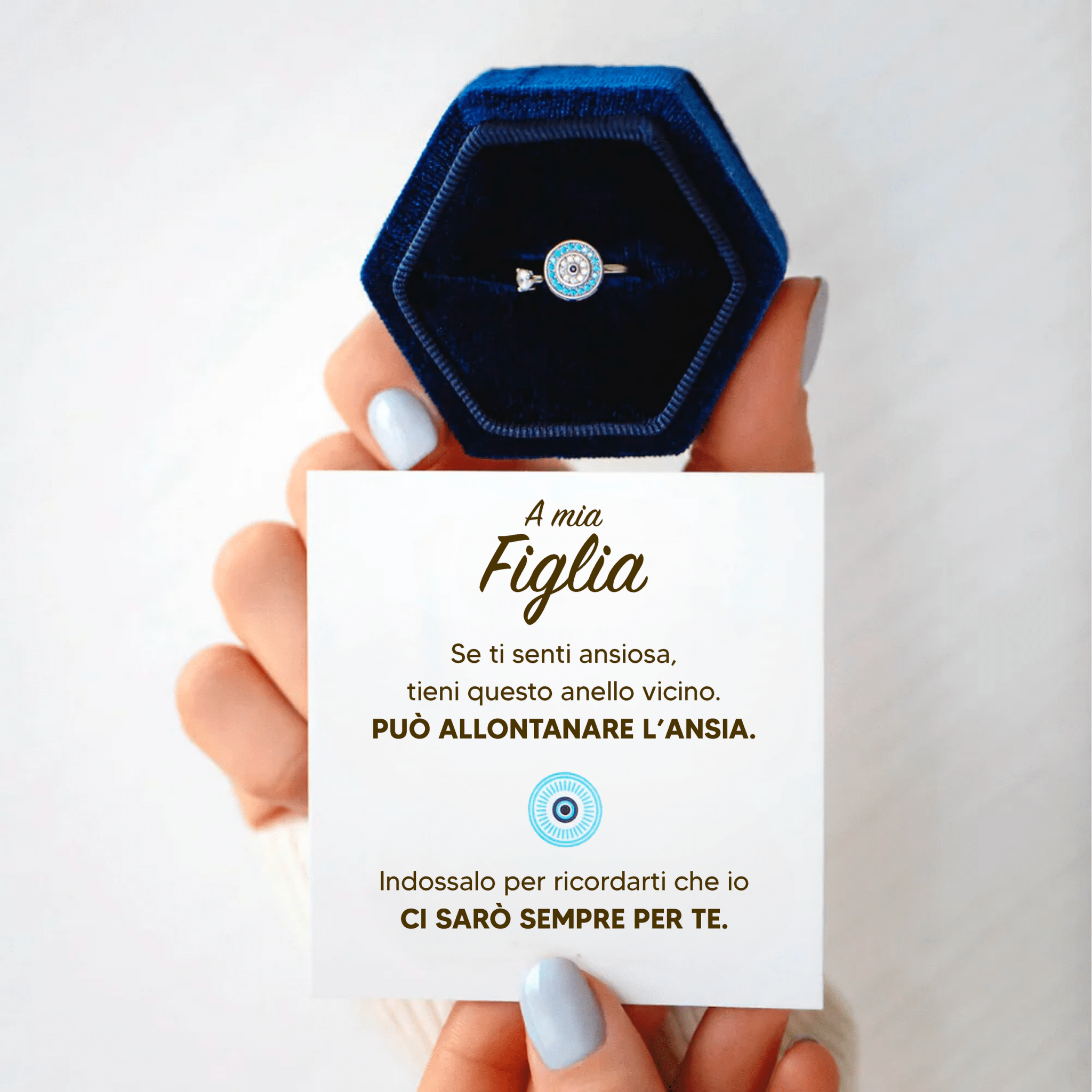 A Mia Figlia™ - Anello Occhio Protettivo Antistress - VerdeChiaro