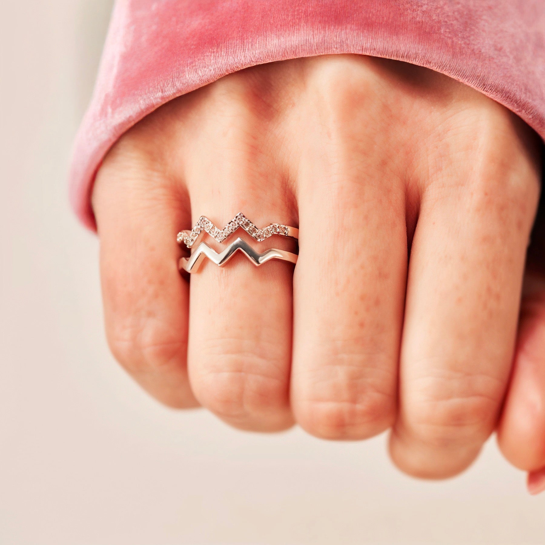 A Mia Figlia™ - Anello Onda Antistress - VerdeChiaro