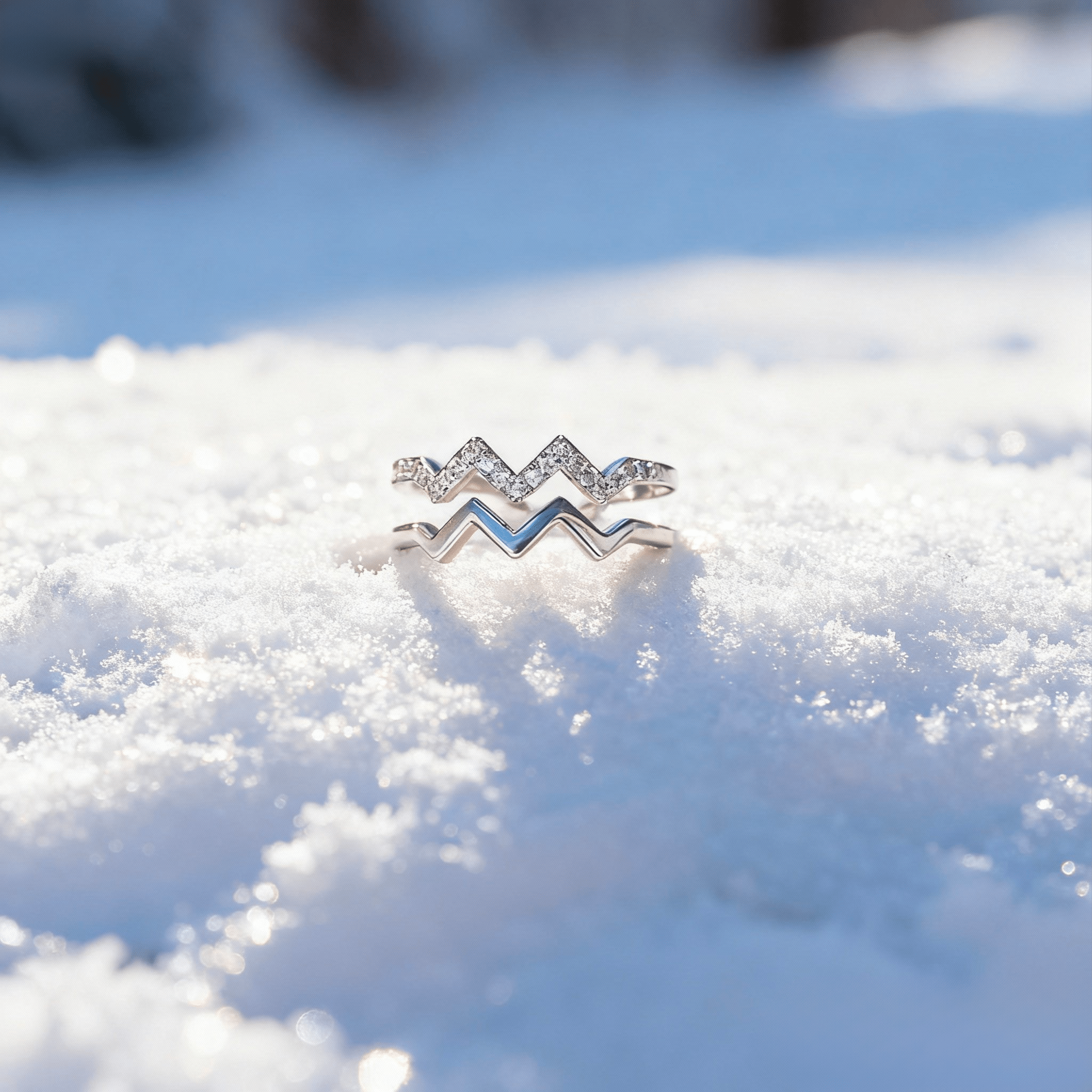 Alla Mia Migliore Amica™ - Anello Montagne Antistress - VerdeChiaro