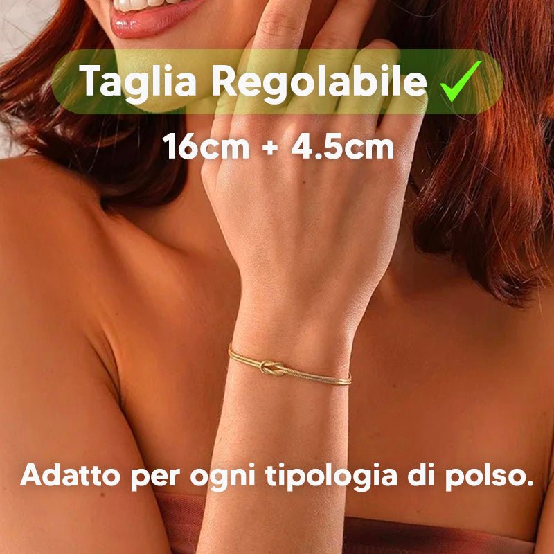 Il nodo che ci Lega™ - Bracciale Per Sempre Uniti - VerdeChiaro