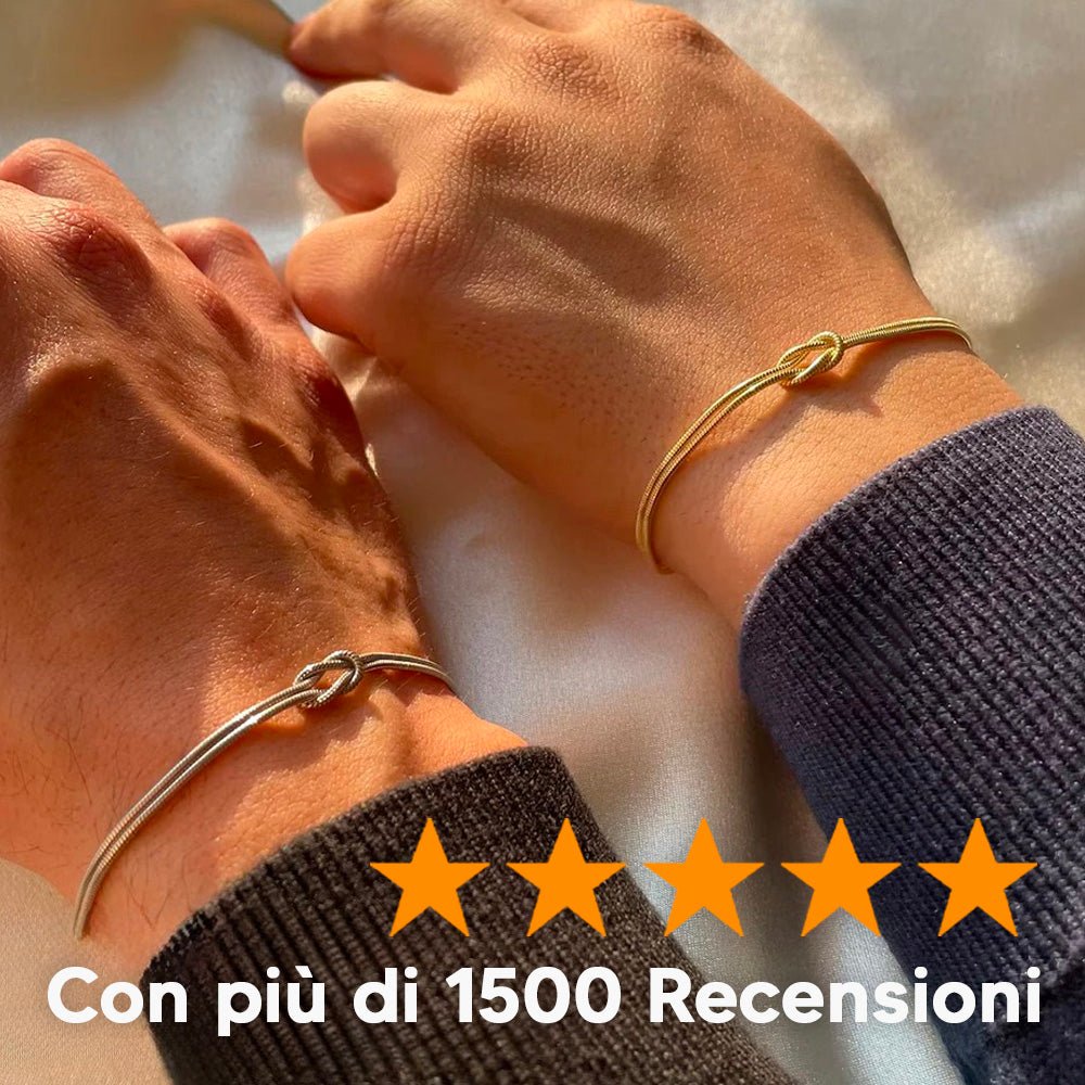 Il nodo che ci Lega™ - Bracciale Per Sempre Uniti - VerdeChiaro