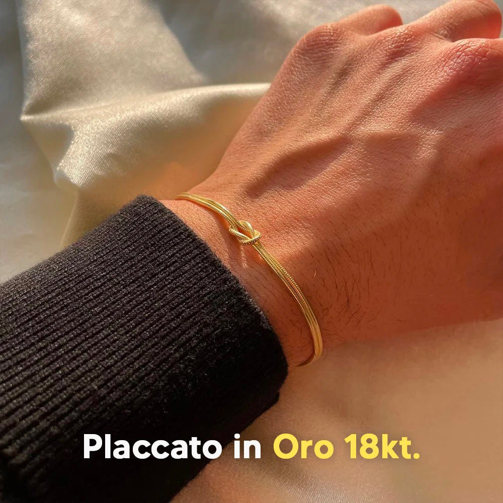 Il nodo che ci Lega™ - Bracciale Per Sempre Uniti - VerdeChiaro
