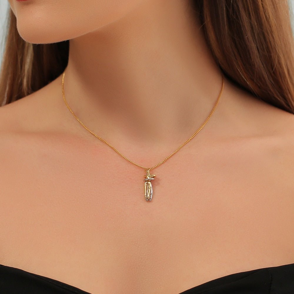 Io e Te™ - Collana Abbraccio - VerdeChiaro