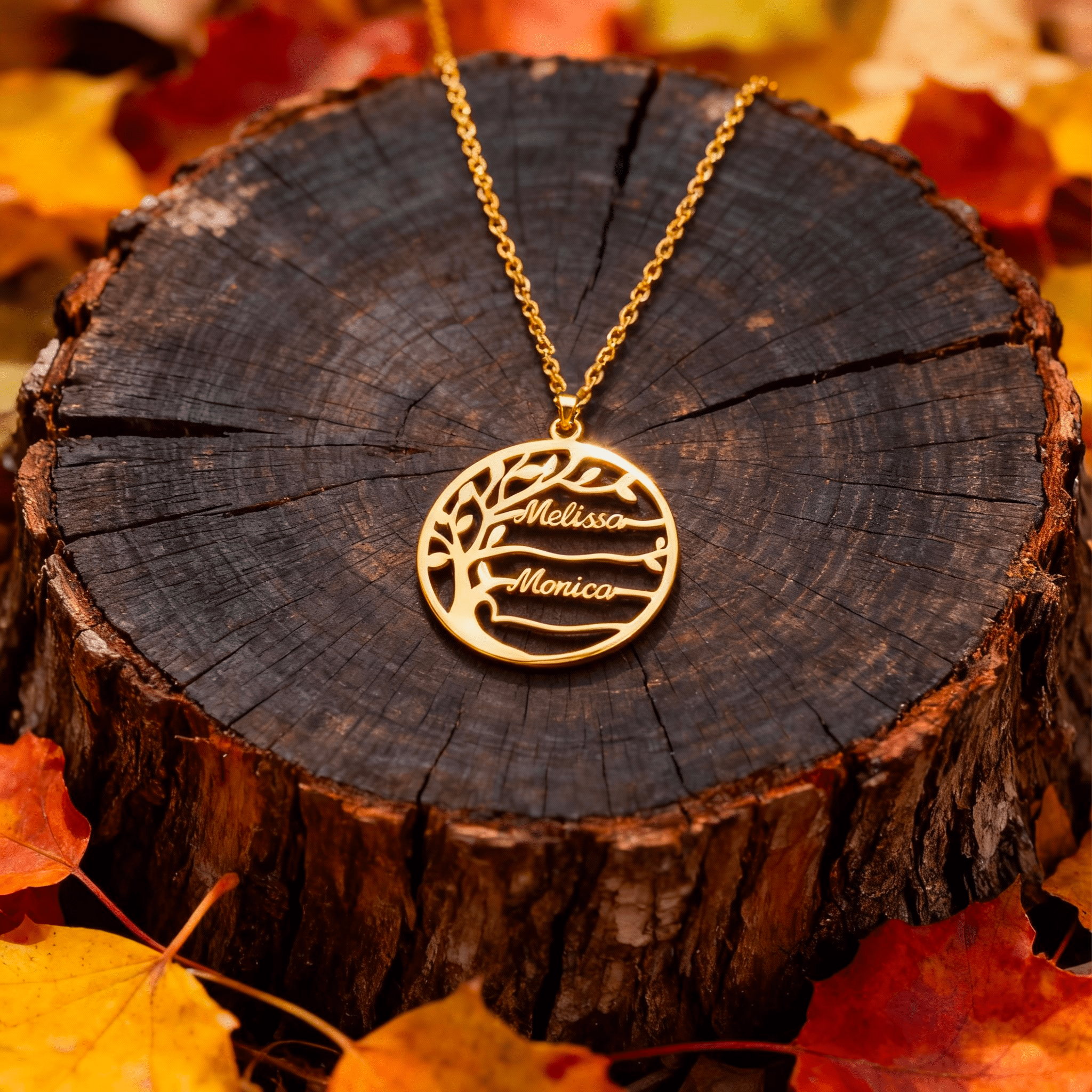 Radici Preziose - Collana Albero della Vita Personalizzata - VerdeChiaro