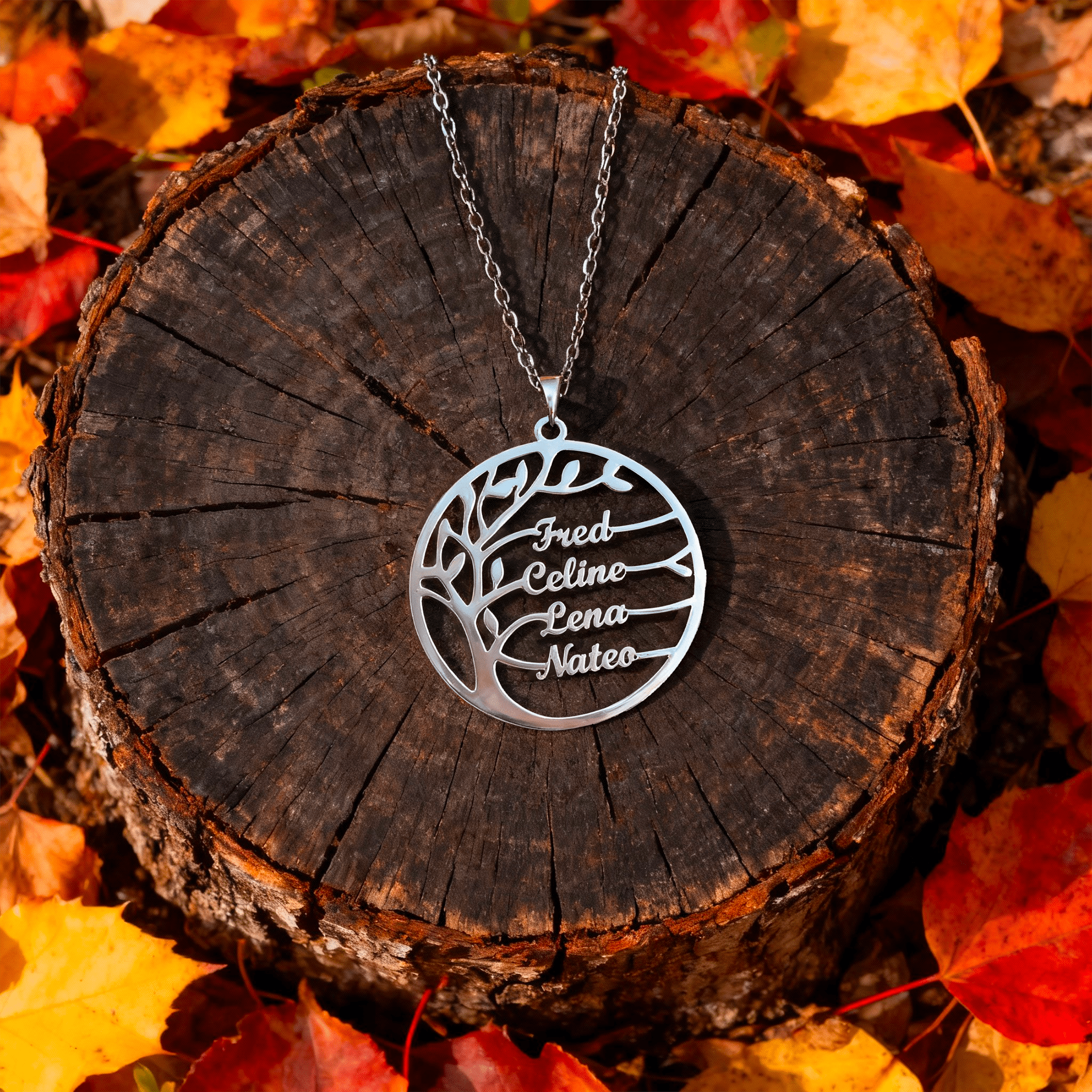 Radici Preziose - Collana Albero della Vita Personalizzata - VerdeChiaro