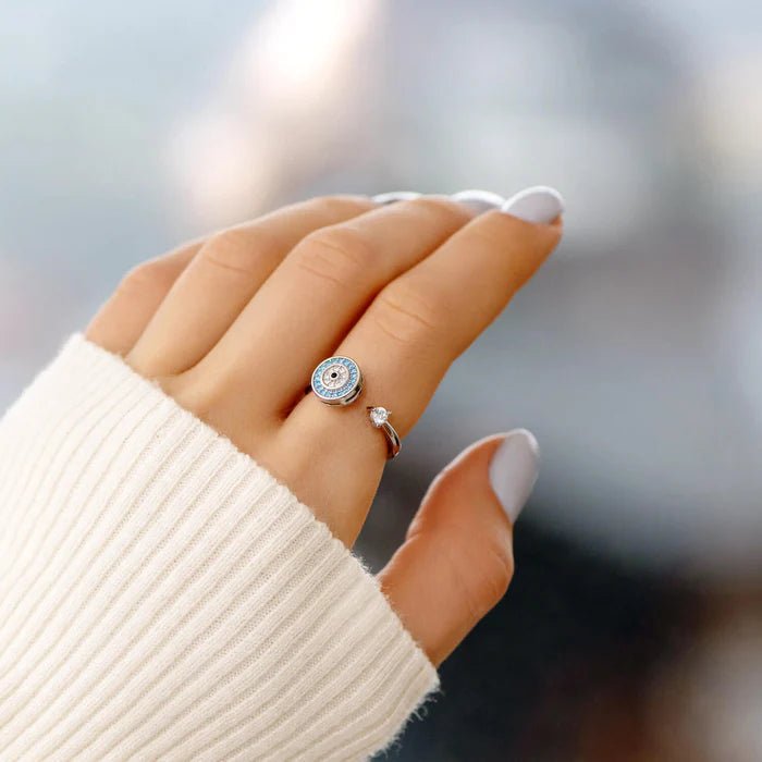 A Mia Figlia™ - Anello Occhio Protettivo Antistress - VerdeChiaro