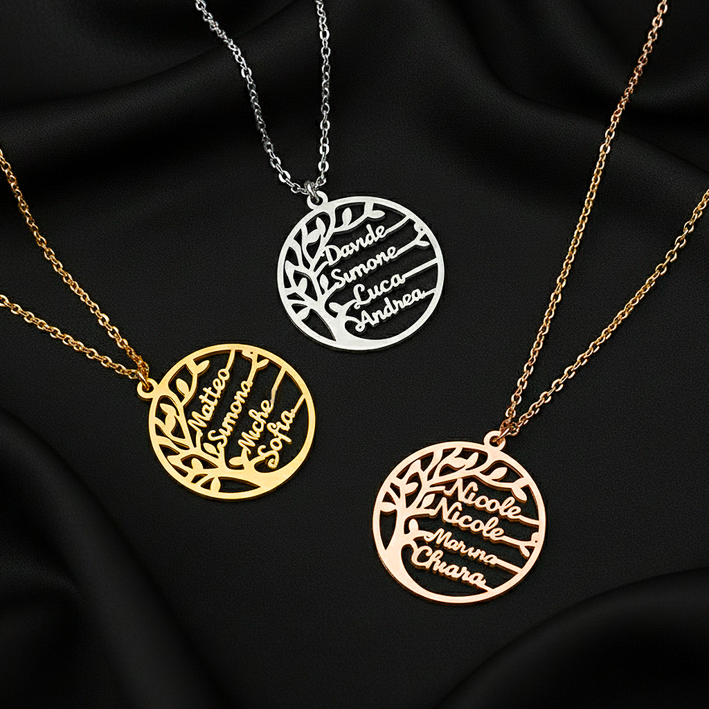 Radici Preziose - Collana Albero della Vita Personalizzata