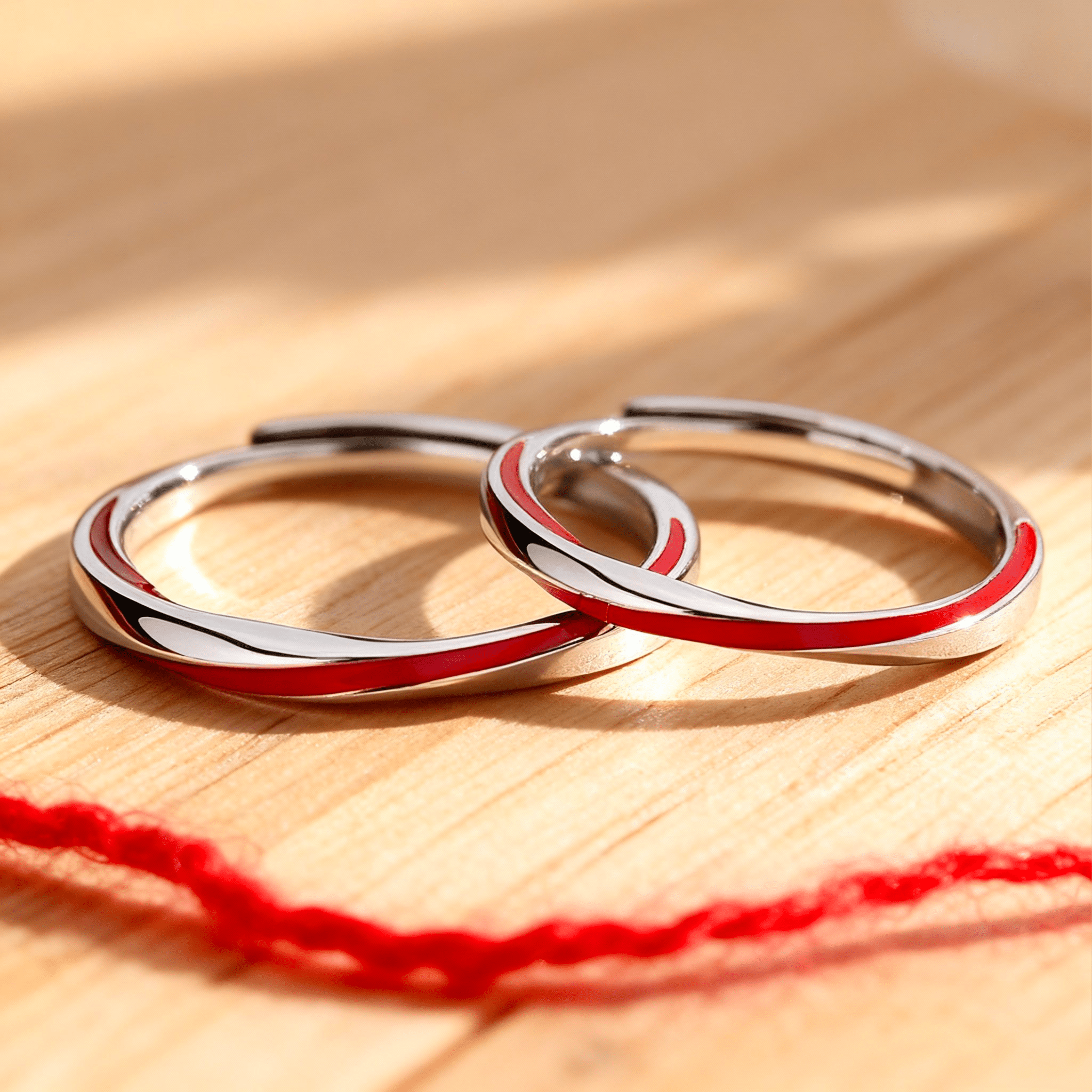 Alla Mia Migliore Amica™ - Anello Filo Rosso del Destino - VerdeChiaro