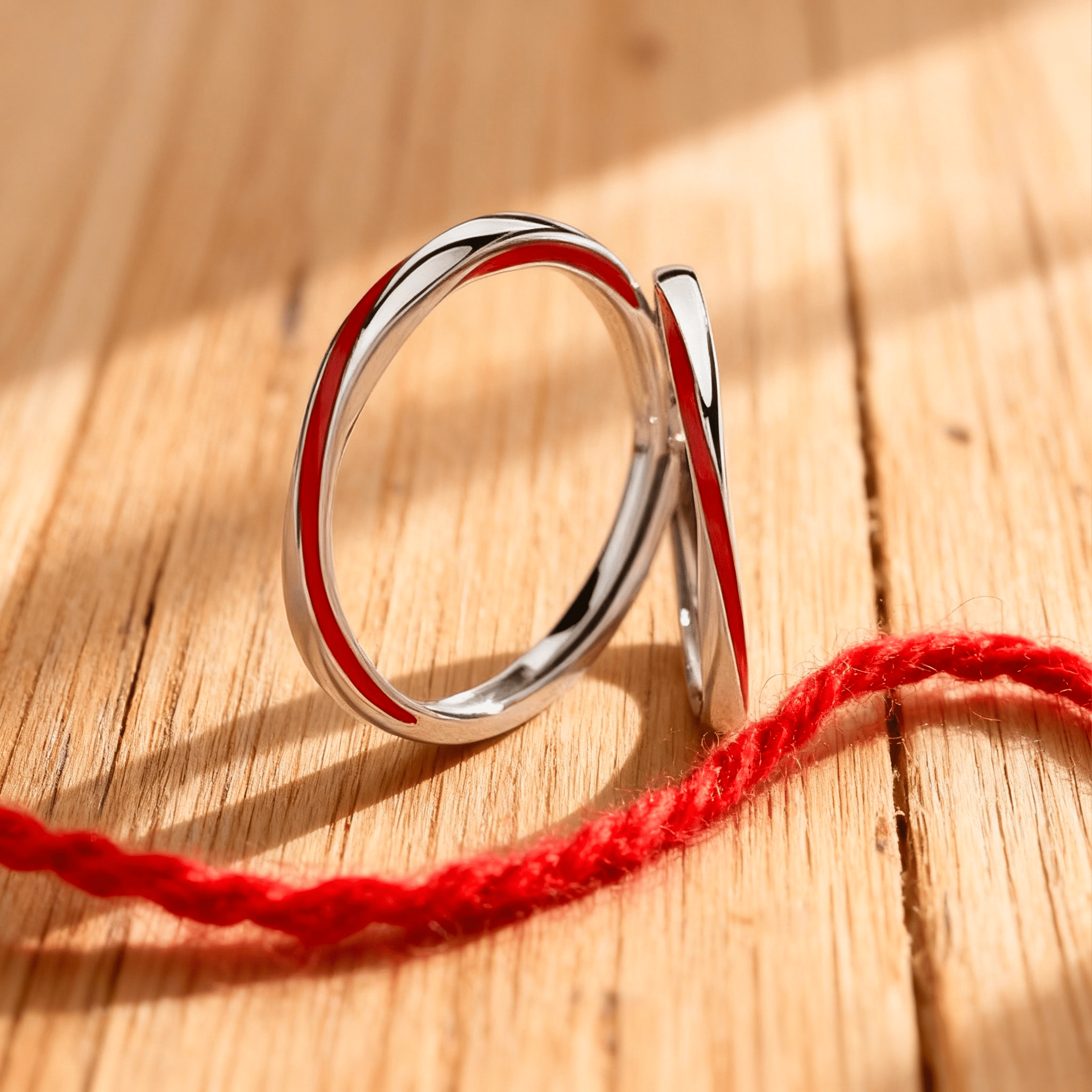 Alla Mia Migliore Amica™ - Anello Filo Rosso del Destino - VerdeChiaro