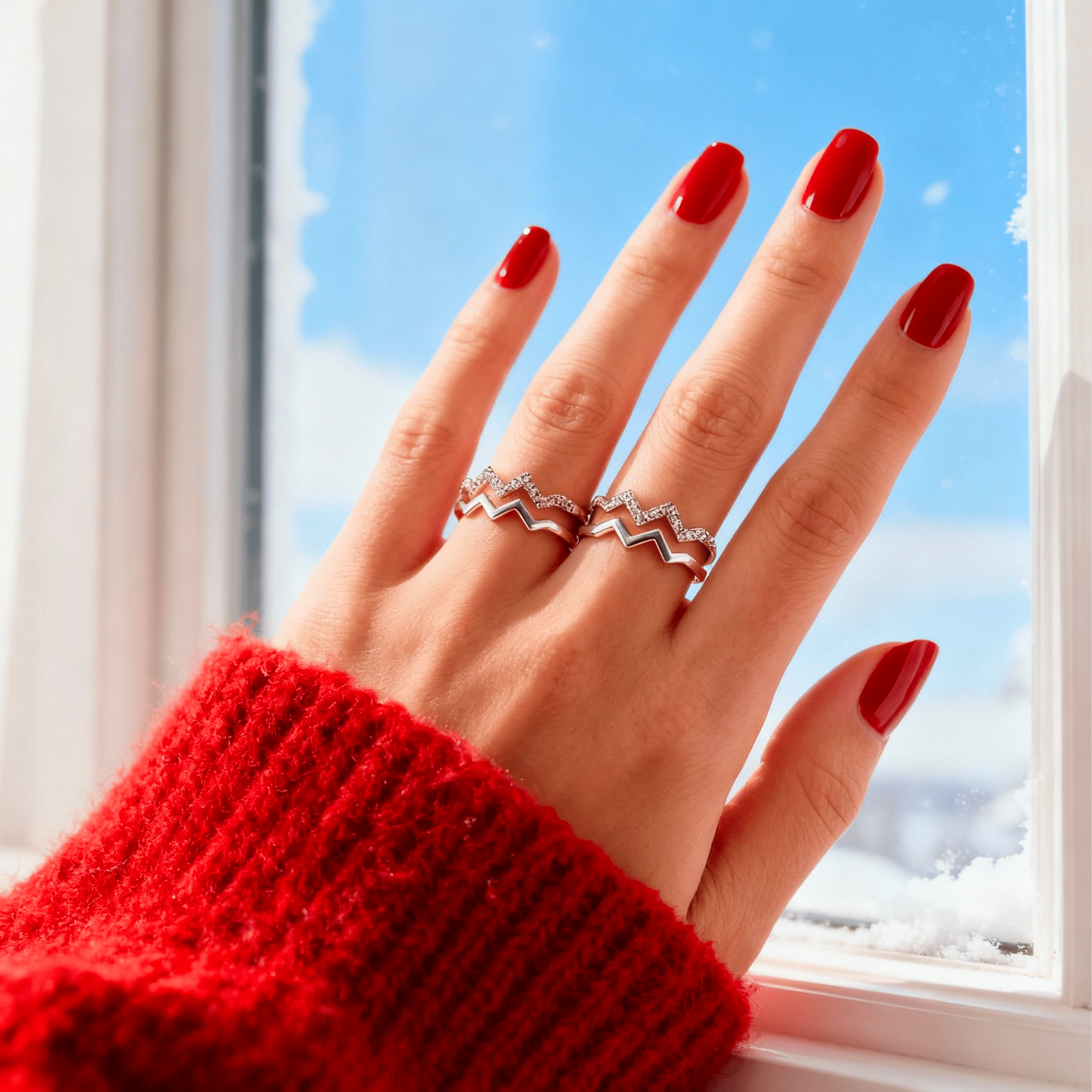 Alla Mia Migliore Amica™ - Anello Montagne Antistress - VerdeChiaro