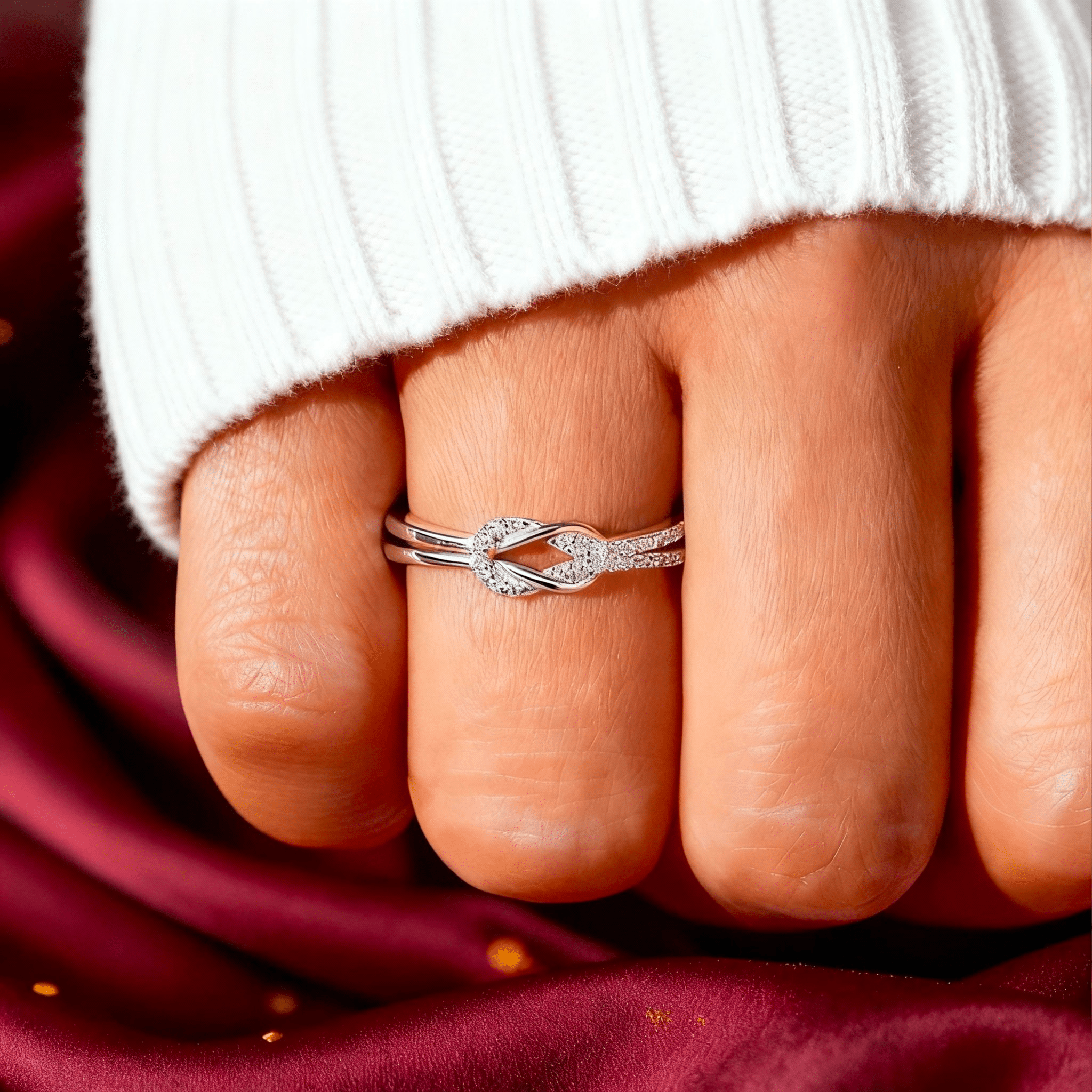Alla Mia Migliore Amica™ - Anello Nodo - VerdeChiaro