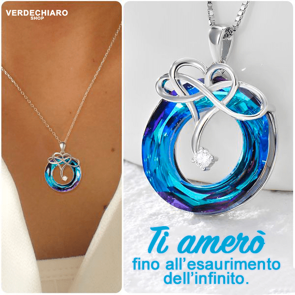 Amore Infinito™ - Collana in Cristallo - VerdeChiaro