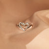 Amore per se stessi™ - Anello Cuore Antistress - VerdeChiaro