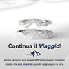 Continua il Viaggio™ - Coppia di Anelli Montagna - VerdeChiaro