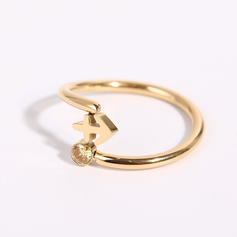 Cosmo – Anello Zodiacale con Pietra Natale - VerdeChiaro