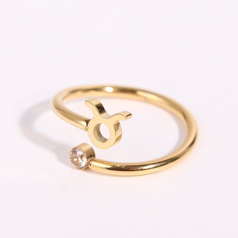 Cosmo – Anello Zodiacale con Pietra Natale - VerdeChiaro