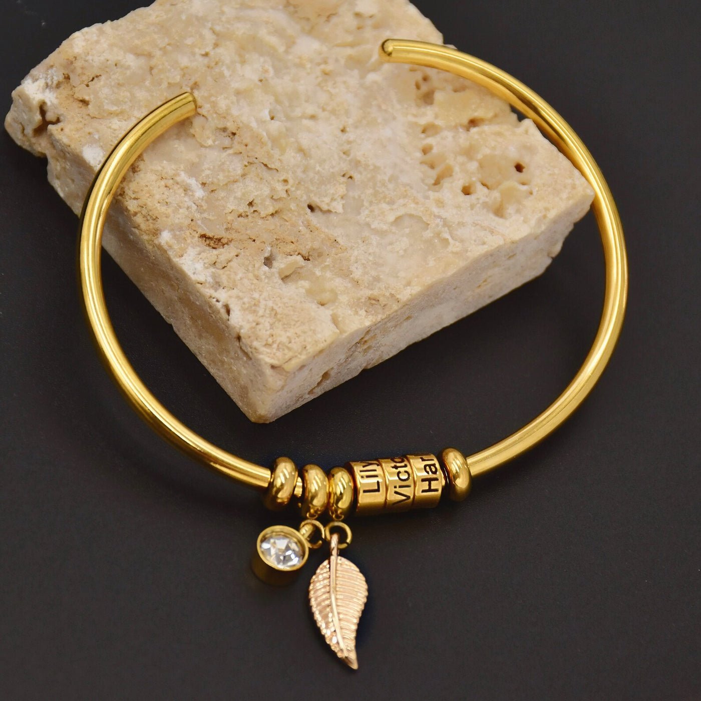 Custode dei Nomi – Bracciale con Perline Personalizzate - VerdeChiaro