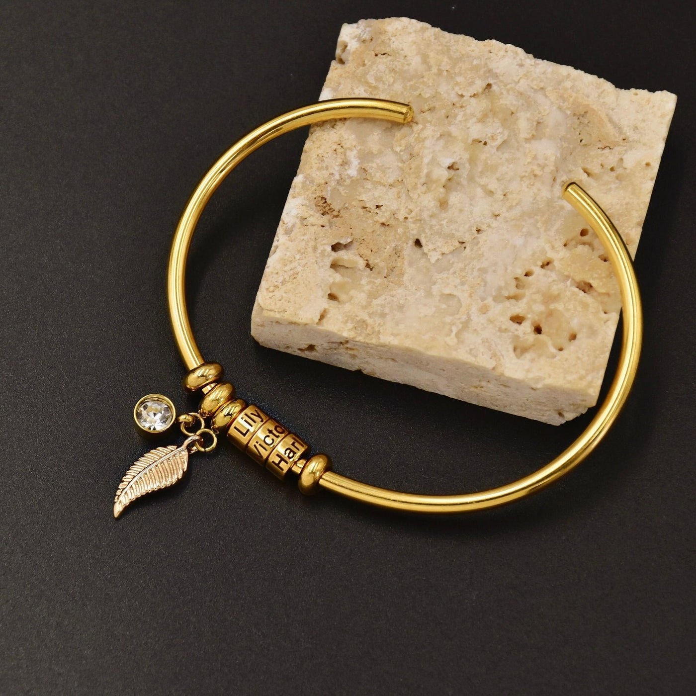 Custode dei Nomi – Bracciale con Perline Personalizzate - VerdeChiaro
