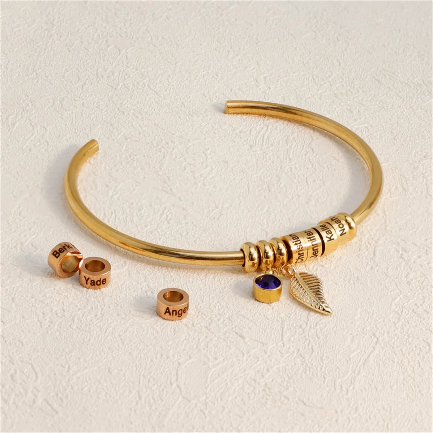 Custode dei Nomi – Bracciale con Perline Personalizzate - VerdeChiaro