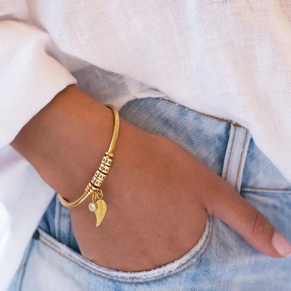 Custode dei Nomi – Bracciale con Perline Personalizzate - VerdeChiaro