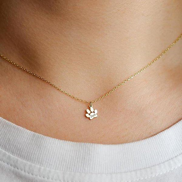 Impronta d’Amore - Collana Personalizzata Zampetta - VerdeChiaro
