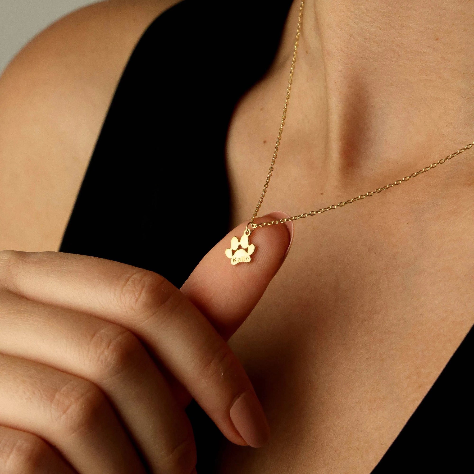 Impronta d’Amore - Collana Personalizzata Zampetta - VerdeChiaro