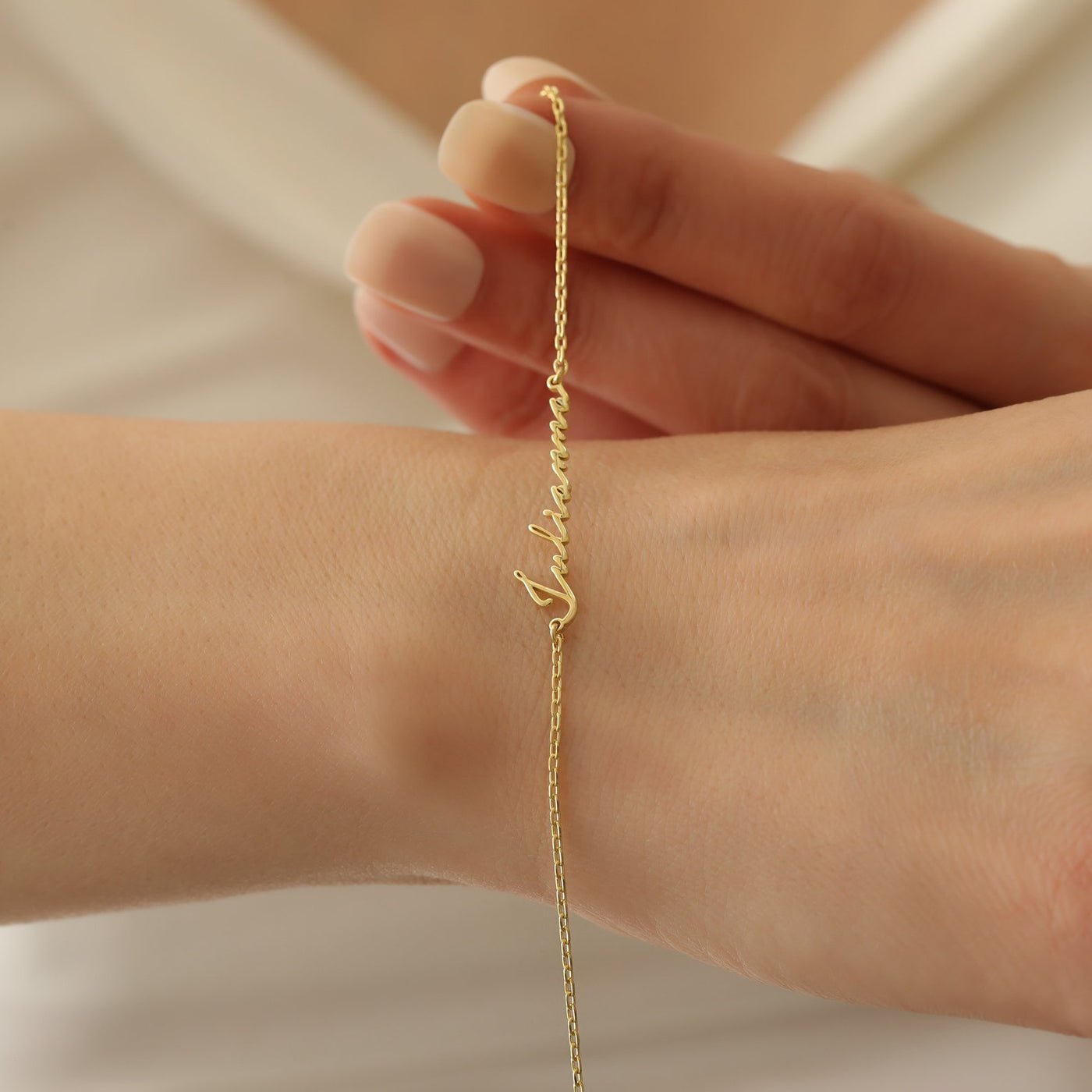 Legame - Bracciale Personalizzato con Nome - VerdeChiaro