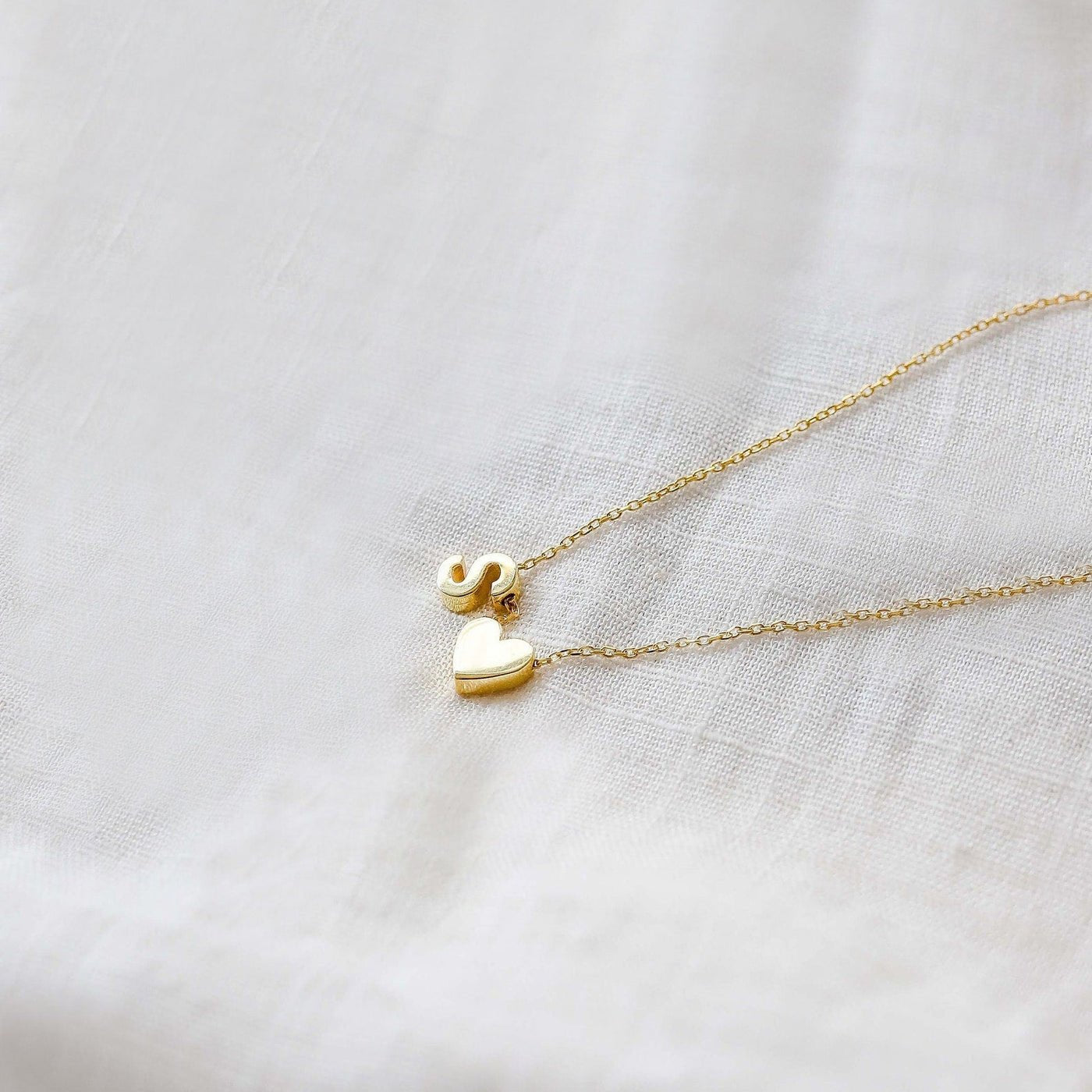 Lettera del Cuore - Collana Personalizzata con Iniziale - VerdeChiaro