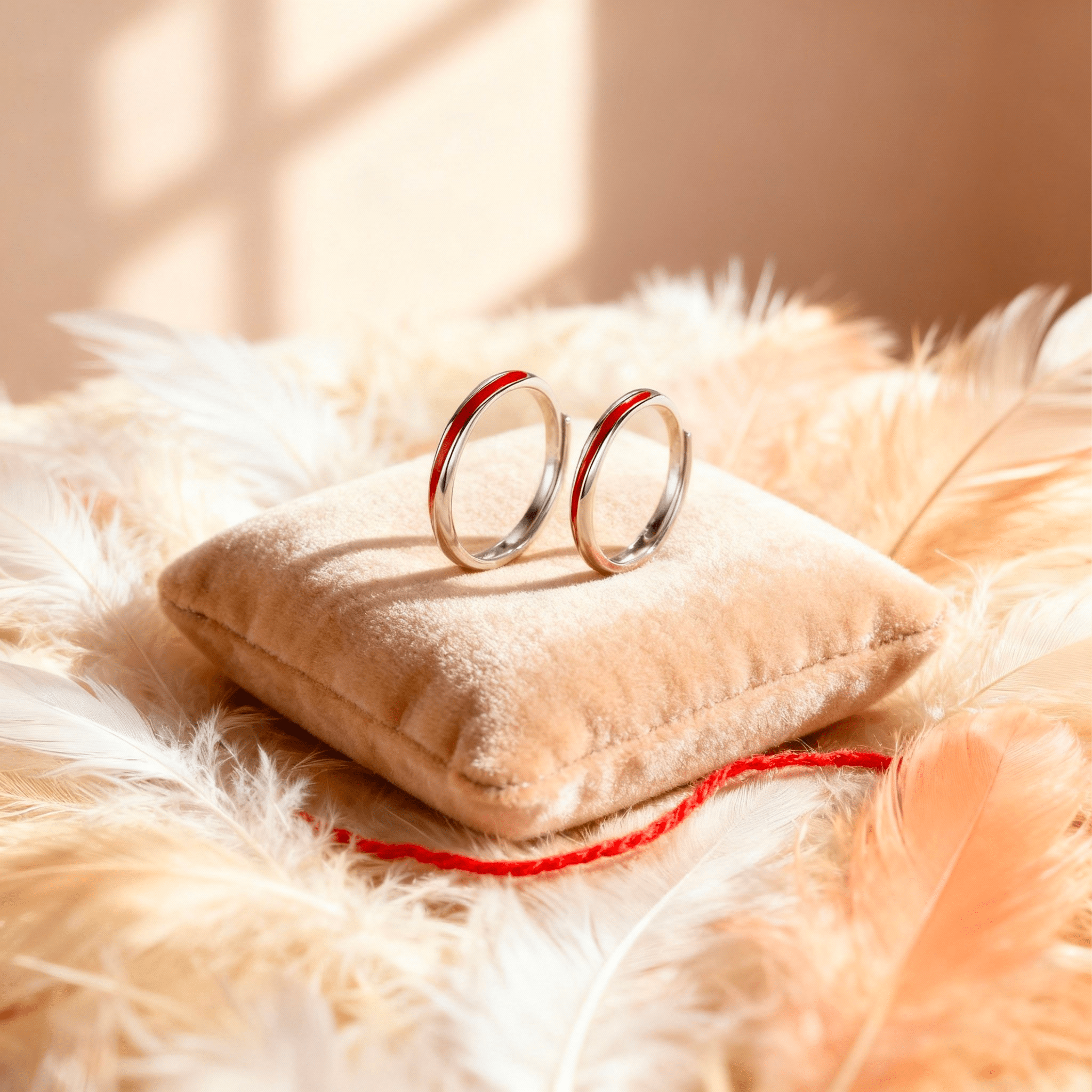 Madre e Figlia™ - Anello Filo Rosso del Destino - VerdeChiaro