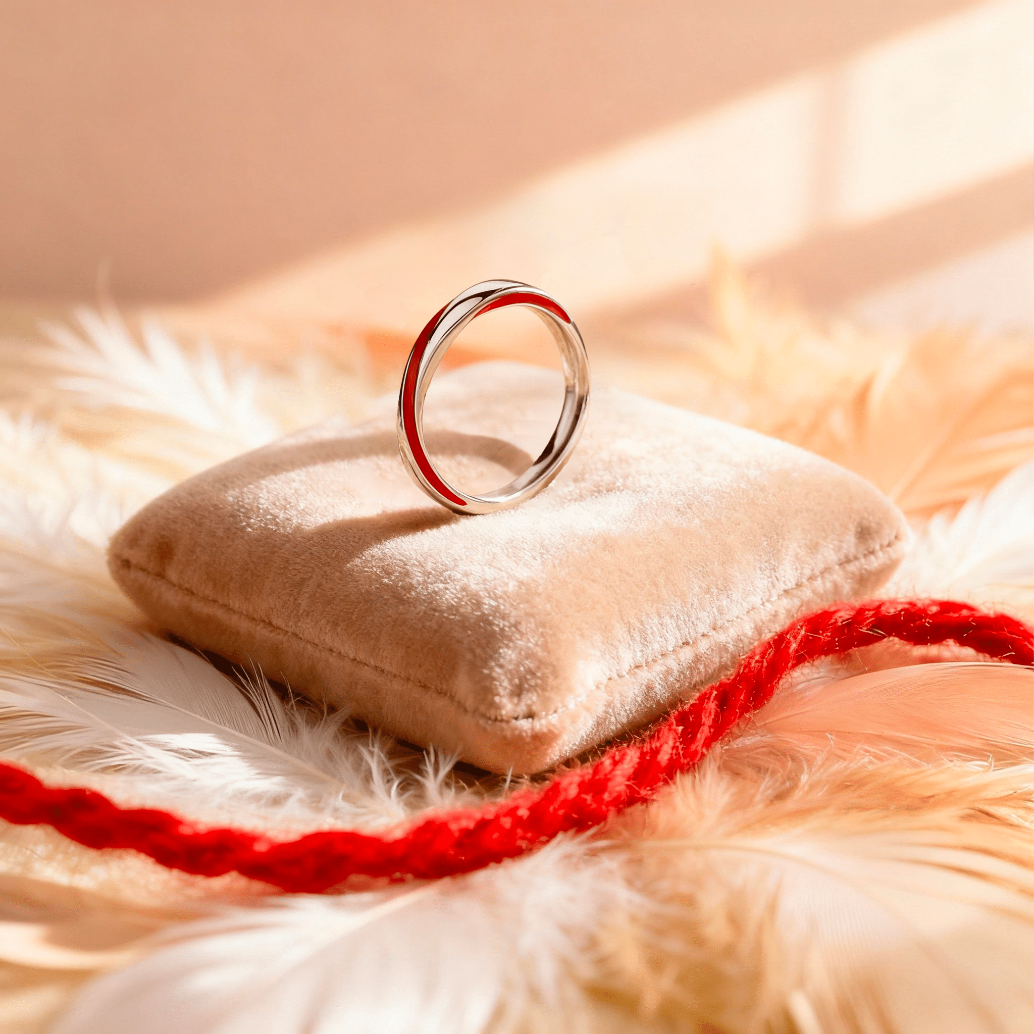 Madre e Figlia™ - Anello Filo Rosso del Destino - VerdeChiaro