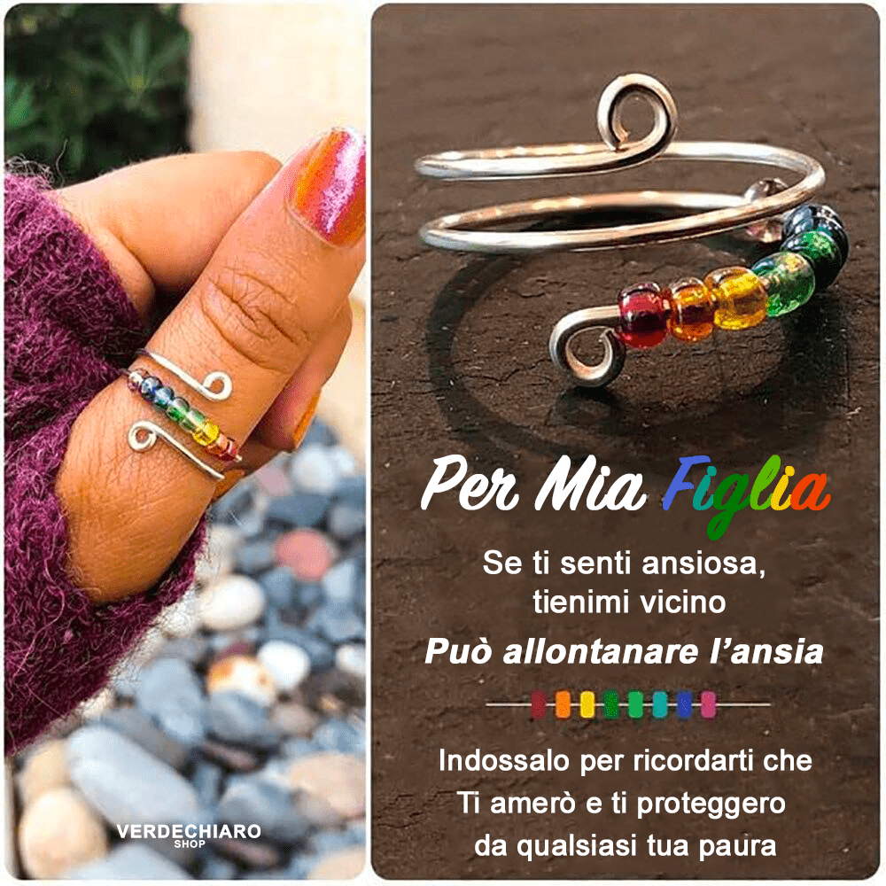 Per Mia Figlia™ - Anello Vitale Antistress - VerdeChiaro