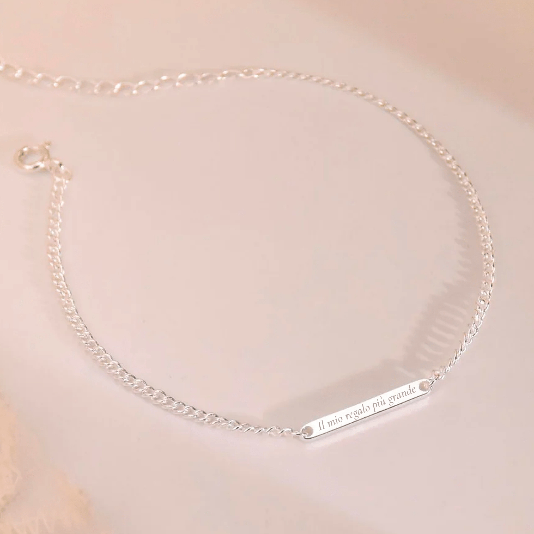 Promessa – Bracciale con Incisione Personalizzata - VerdeChiaro