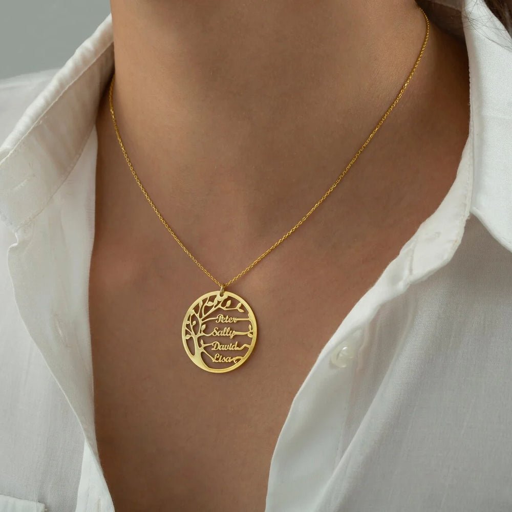 Radici Preziose - Collana Albero della Vita Personalizzata - VerdeChiaro