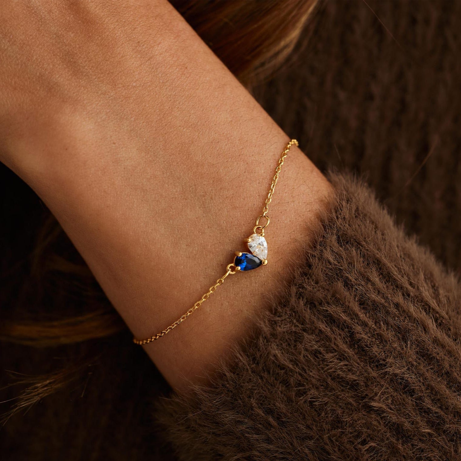 Sintonia - Bracciale con Pietre Natali - VerdeChiaro
