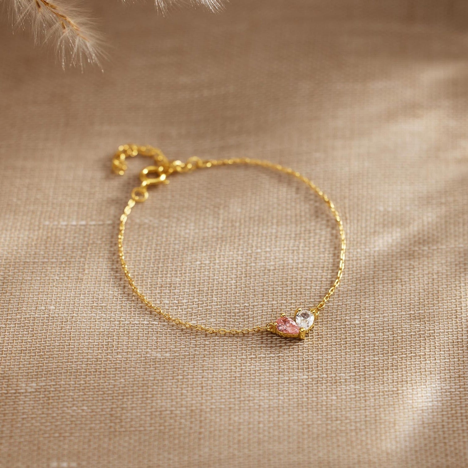 Sintonia - Bracciale con Pietre Natali - VerdeChiaro