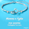 Mamma e Figlia™ - Bracciale in Argento sterling S925 - VerdeChiaro